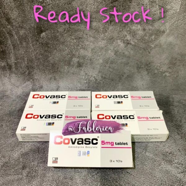 Covasc 5mg Amplodipine Besylate 30 Tablets