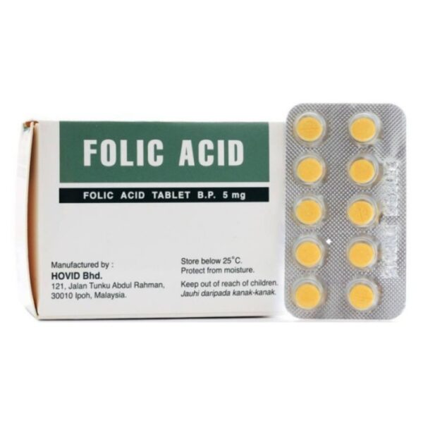 Hovid Folic Acid 5mg isi 100 tablet - Image 2