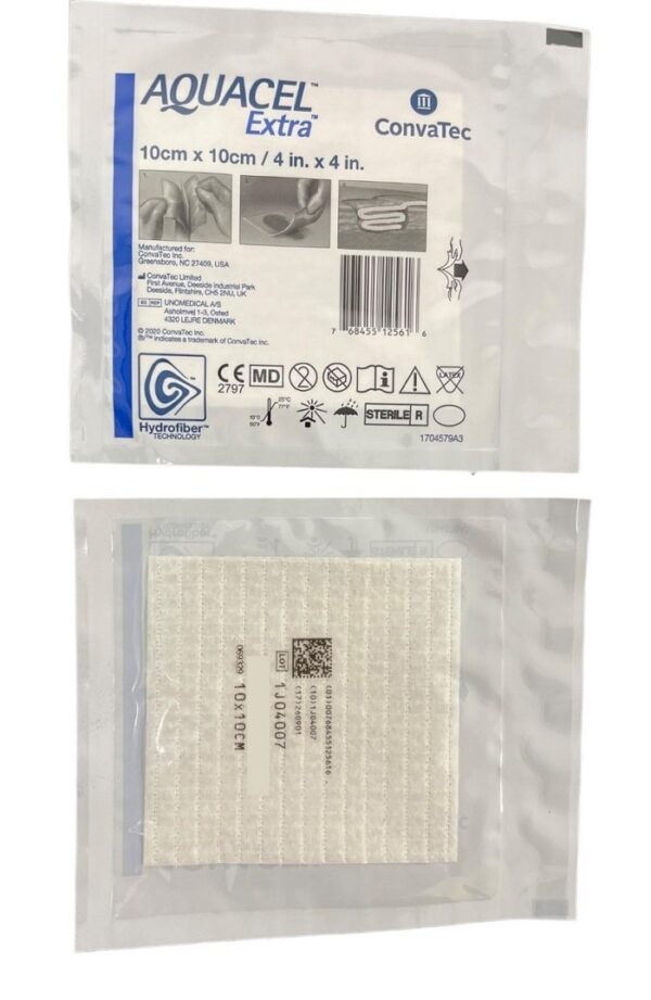 AquaCel Extra Convatec 10 x 10 cm / Hydrofiber Dressing 10x10 cm