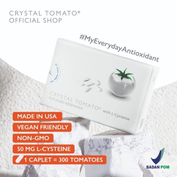 Crystal Tomato Plus 30 Capsules Tomato Fruit Concentrate And L - Cysteine HCI - Image 2