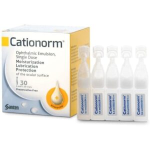 Cationorm Ophthalmic Emulsion Single Dose Moisturization Lubrication Protection 30 Vials