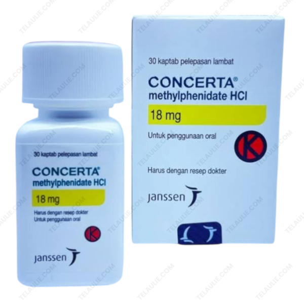 Concerta Metilfenidato Clorhidrato 18 mg 30 Tablets - Image 2